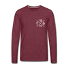Prenzlauer Berg Kiez  - Männer Premium Langamshirt - heather burgundy