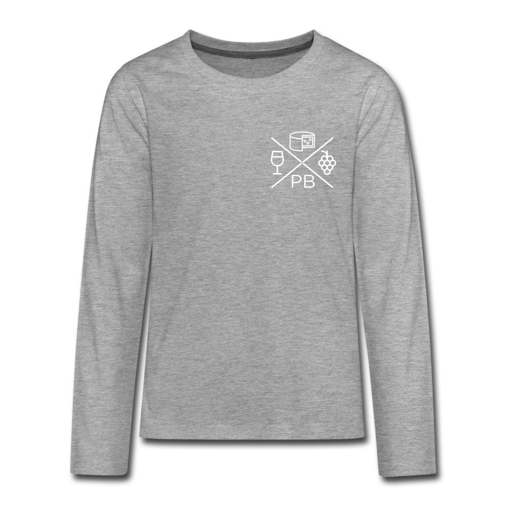 Prenzlauer Berg Kiez  - Teenager Langarmshirt - heather grey