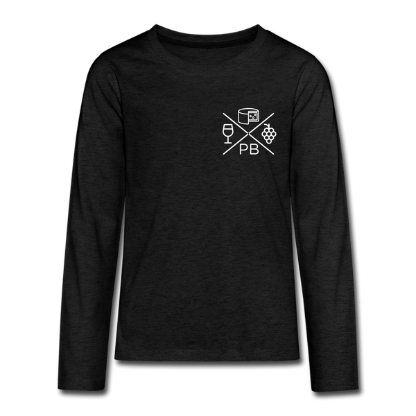Prenzlauer Berg Kiez  - Teenager Langarmshirt - charcoal grey
