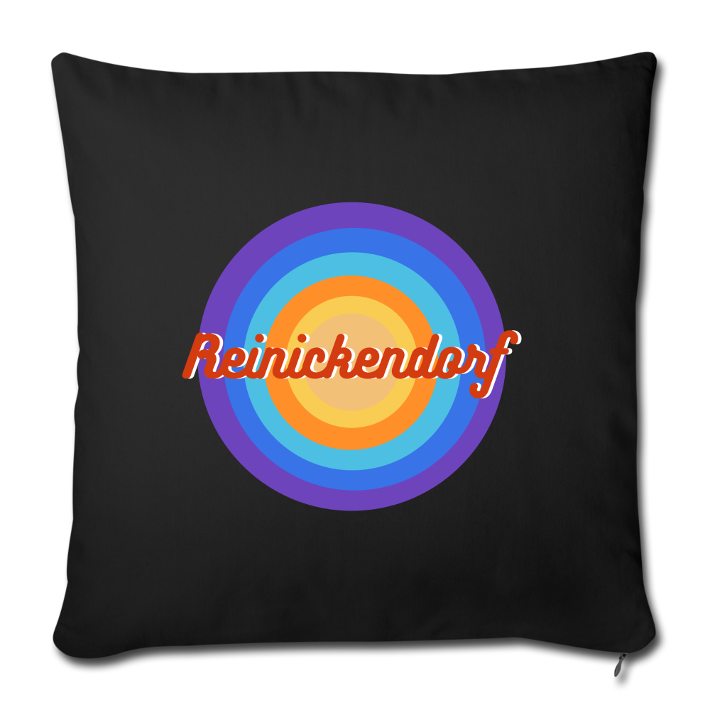 Reinickendorf retro - Sofakissen mit Füllung (45 x 45 cm) - black