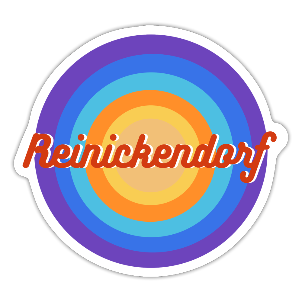 Reinickendorf retro - Aufkleber - white matte