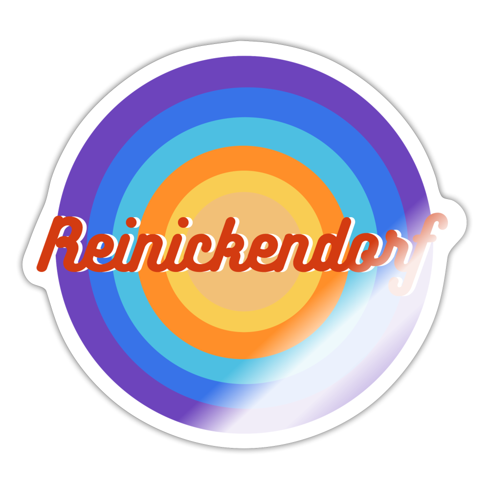 Reinickendorf retro - Aufkleber - white glossy
