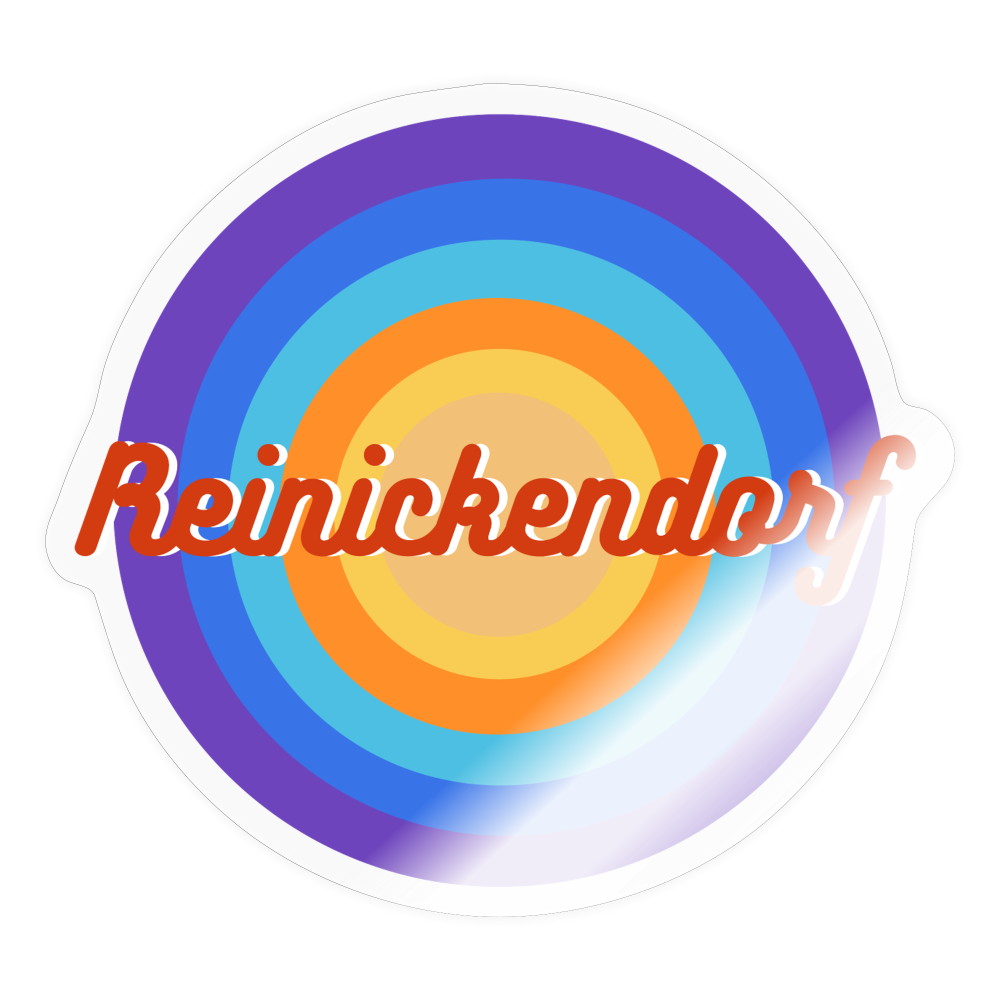 Reinickendorf retro - Aufkleber - transparent glossy