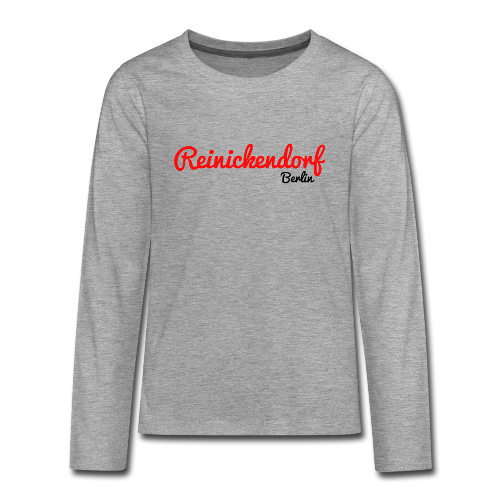 Reinickendorf Berlin - Teenager Langarmshirt - heather grey