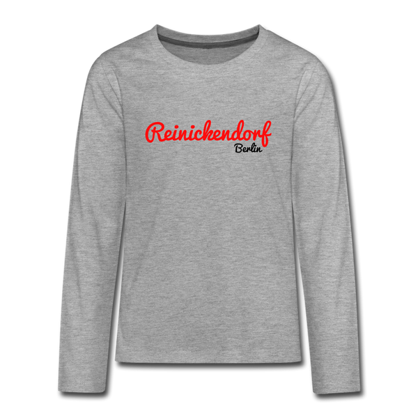 Reinickendorf Berlin - Teenager Langarmshirt - heather grey