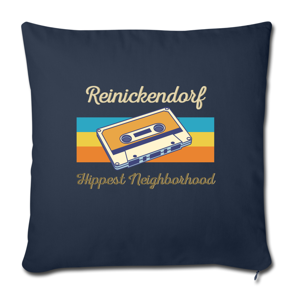 Reinickendorf  Hippest Neighborhood - Sofakissen mit Füllung (45 x 45 cm) - navy
