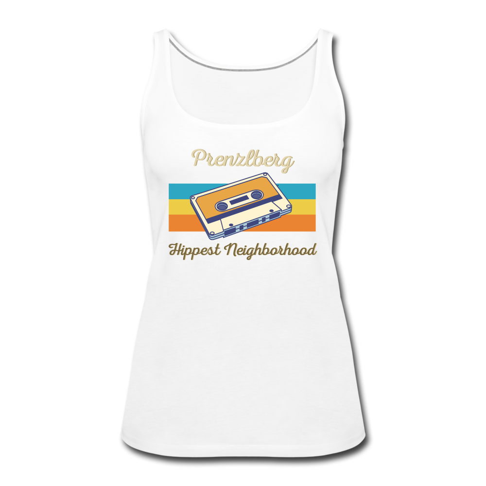 PrenzlBerg  Hippest Neighborhood - Frauen Premium Tank Top - white