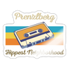 PrenzlBerg  Hippest Neighborhood - Aufkleber - white glossy