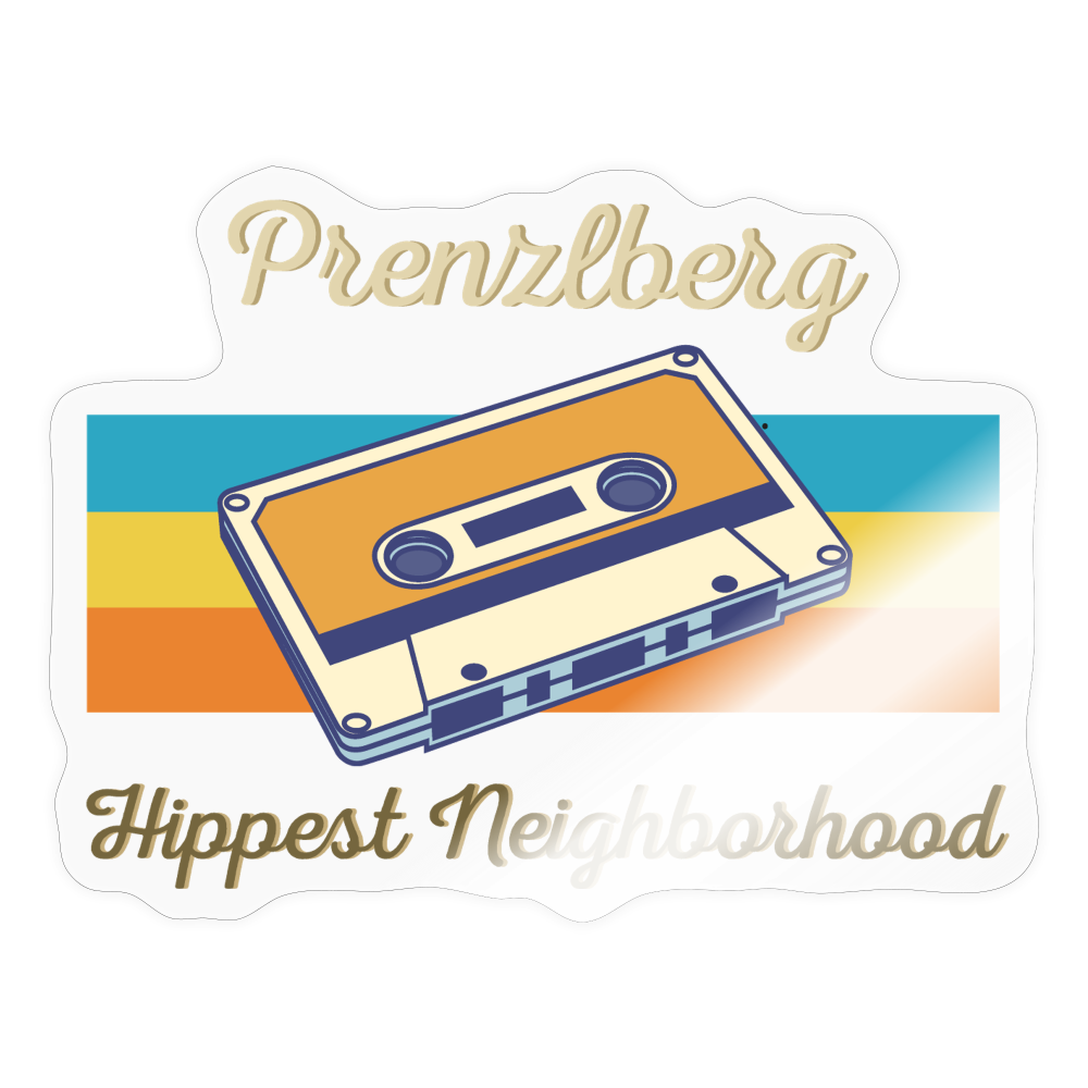 PrenzlBerg  Hippest Neighborhood - Aufkleber - transparent glossy