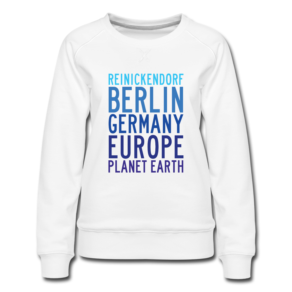 Reinickendorf Planet Earth - Frauen Premium Sweatshirt - white