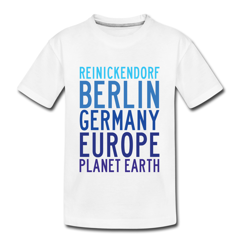 Reinickendorf Planet Earth - Teenager Premium T-Shirt - white