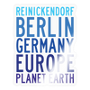 Reinickendorf Planet Earth - Aufkleber - transparent glossy