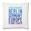 Reinickendorf Planet Earth - Sofakissen mit Füllung (45 x 45 cm) - natural white