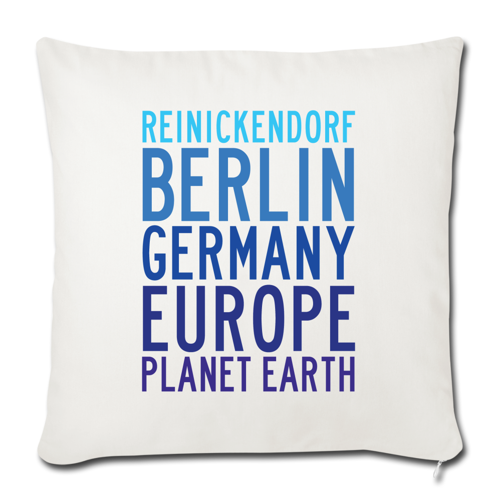 Reinickendorf Planet Earth - Sofakissen mit Füllung (45 x 45 cm) - natural white