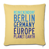 Reinickendorf Planet Earth - Sofakissen mit Füllung (45 x 45 cm) - washed yellow