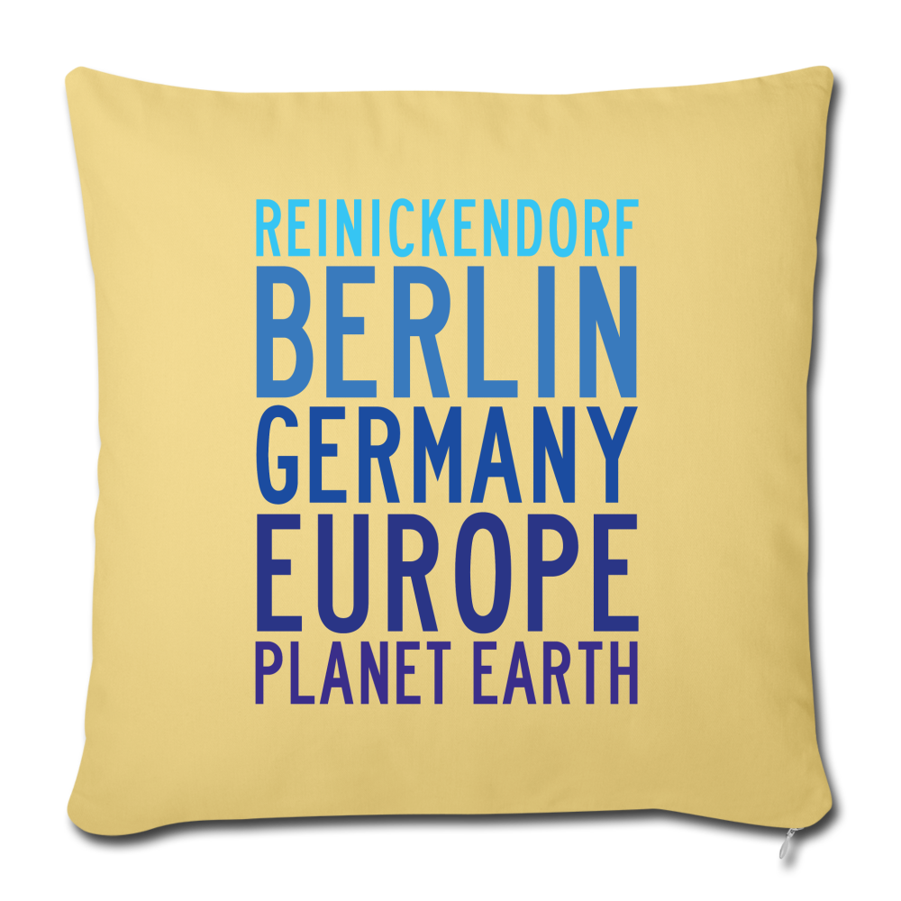Reinickendorf Planet Earth - Sofakissen mit Füllung (45 x 45 cm) - washed yellow