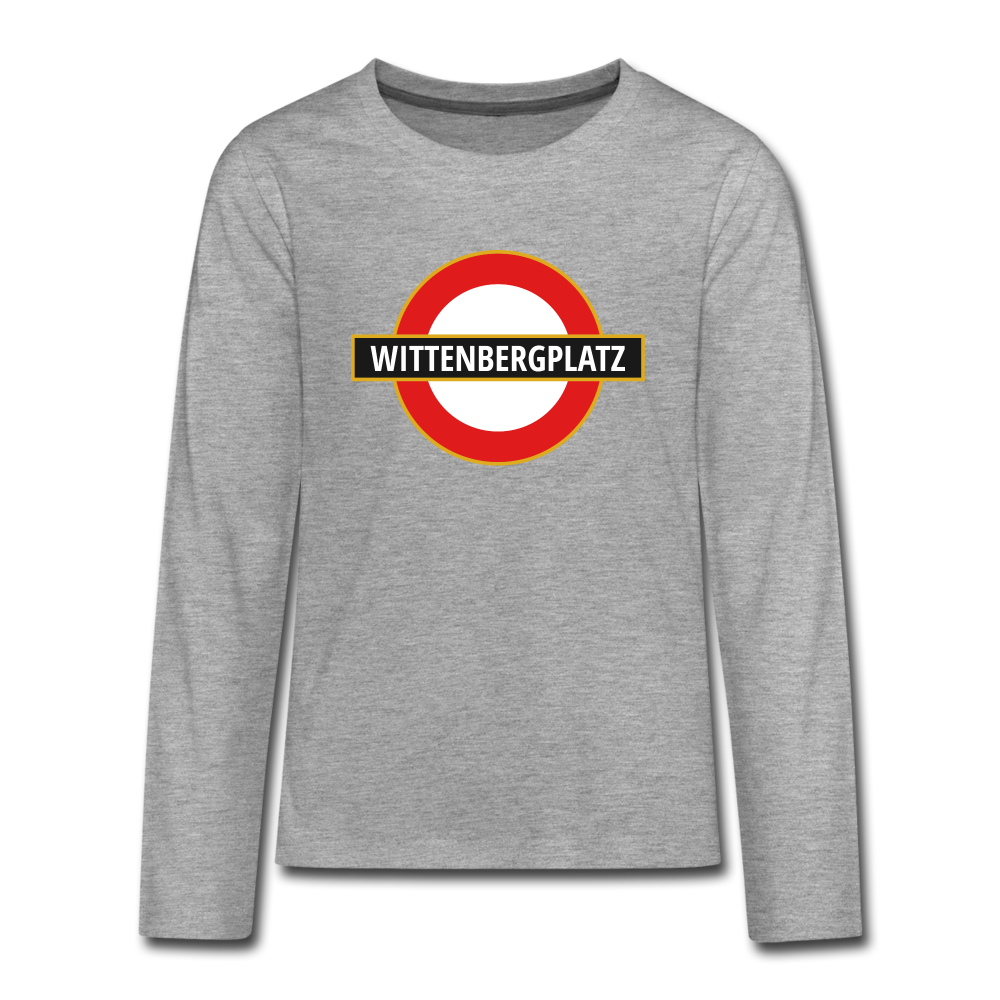 Wittenbergplatz - Teenager Langarmshirt - heather grey