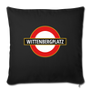 Wittenbergplatz - Sofakissen mit Füllung (45 x 45 cm) - black