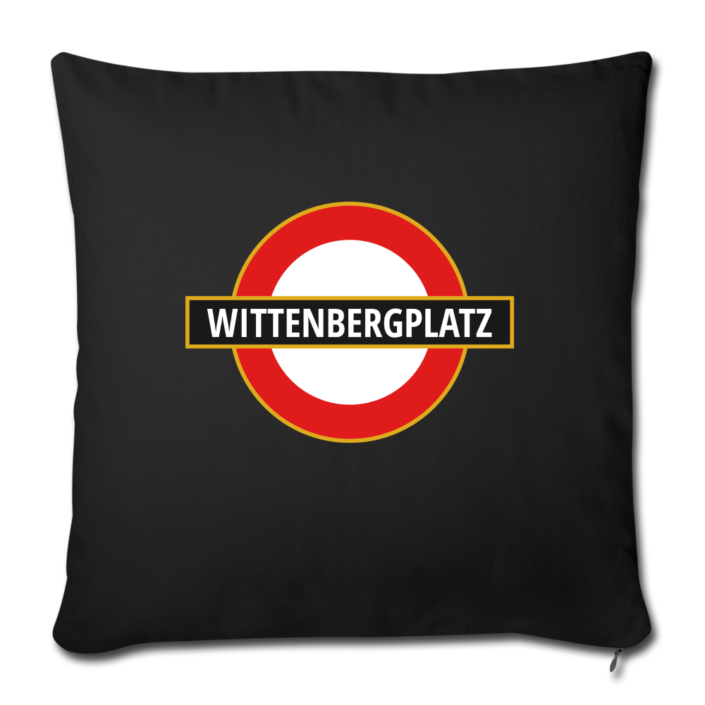 Wittenbergplatz - Sofakissen mit Füllung (45 x 45 cm) - black