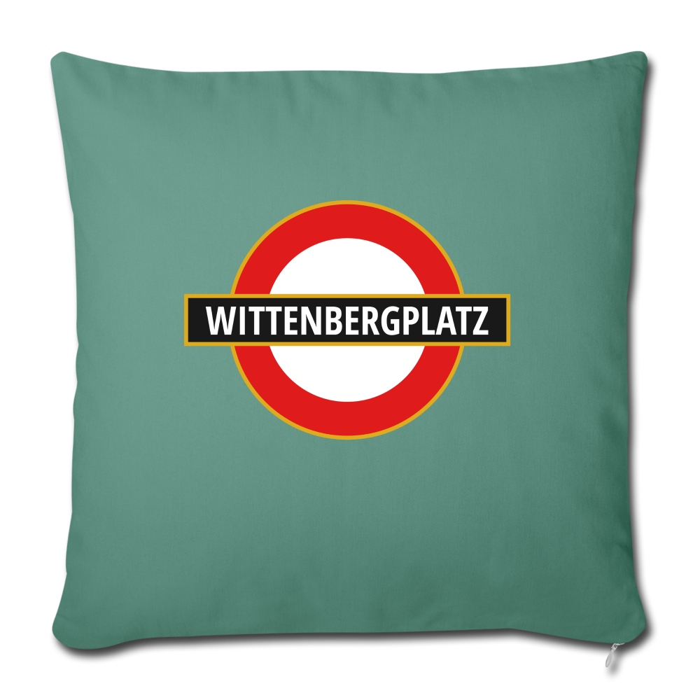 Wittenbergplatz - Sofakissen mit Füllung (45 x 45 cm) - cypress green