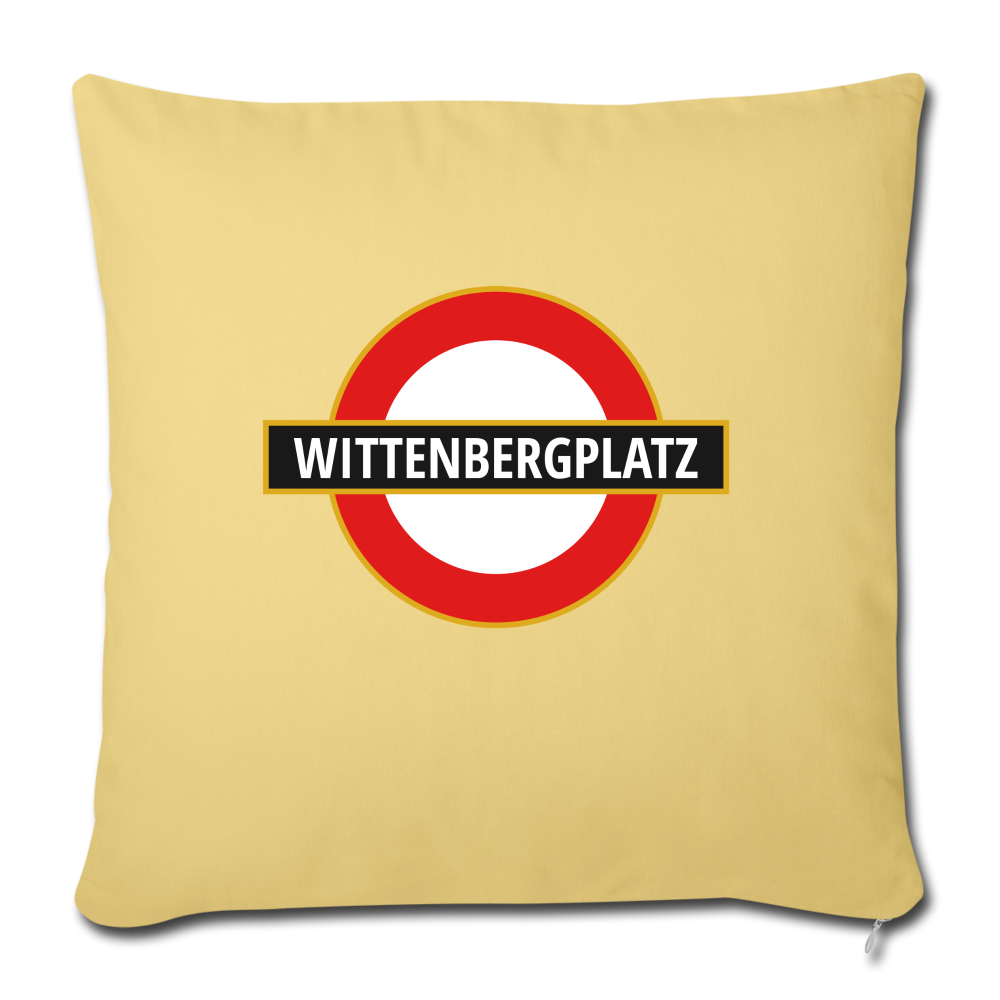 Wittenbergplatz - Sofakissen mit Füllung (45 x 45 cm) - washed yellow