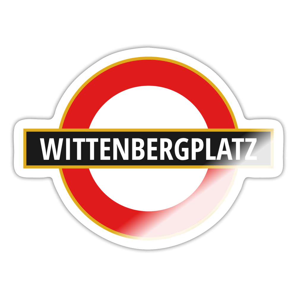 Wittenbergplatz - Aufkleber - white glossy