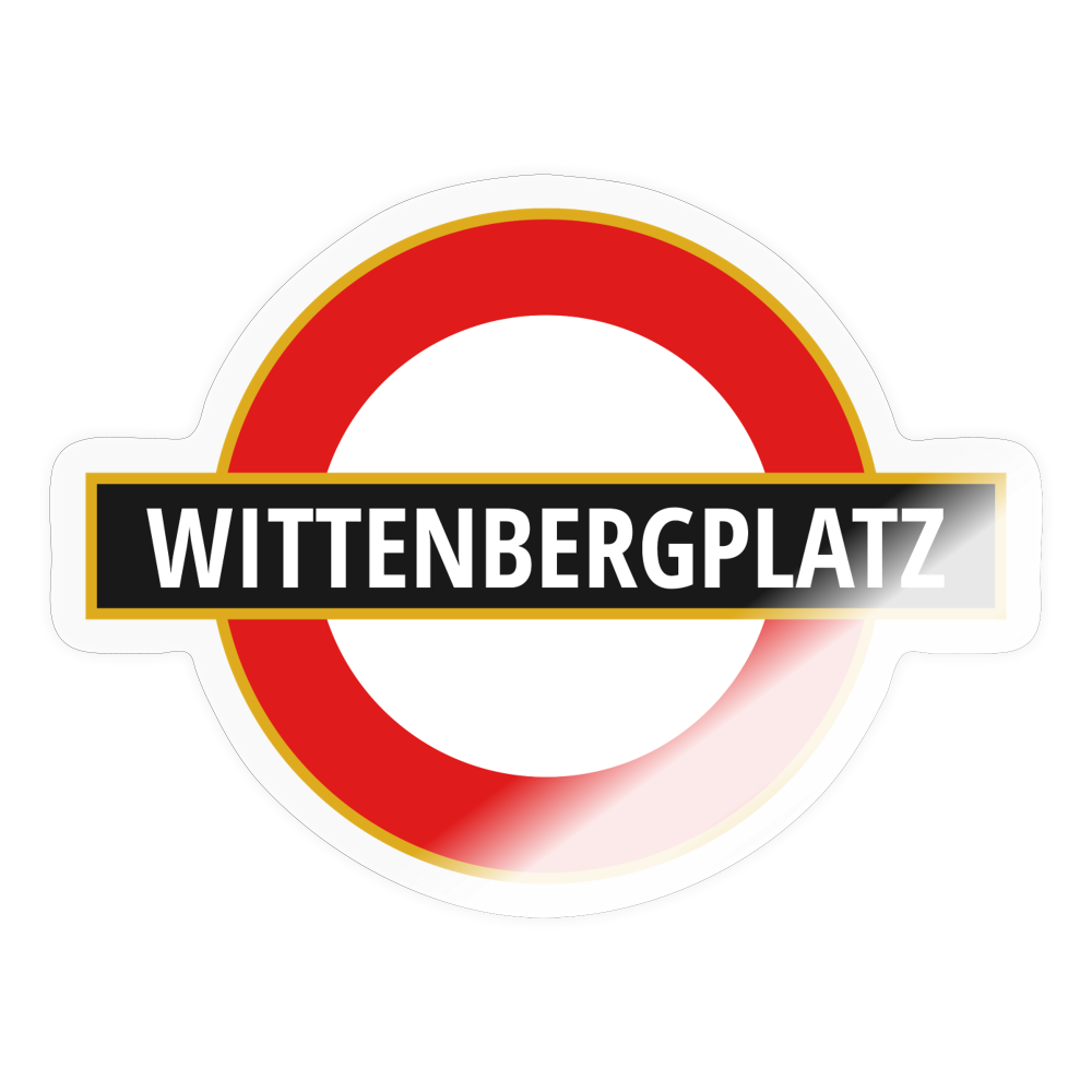 Wittenbergplatz - Aufkleber - transparent glossy