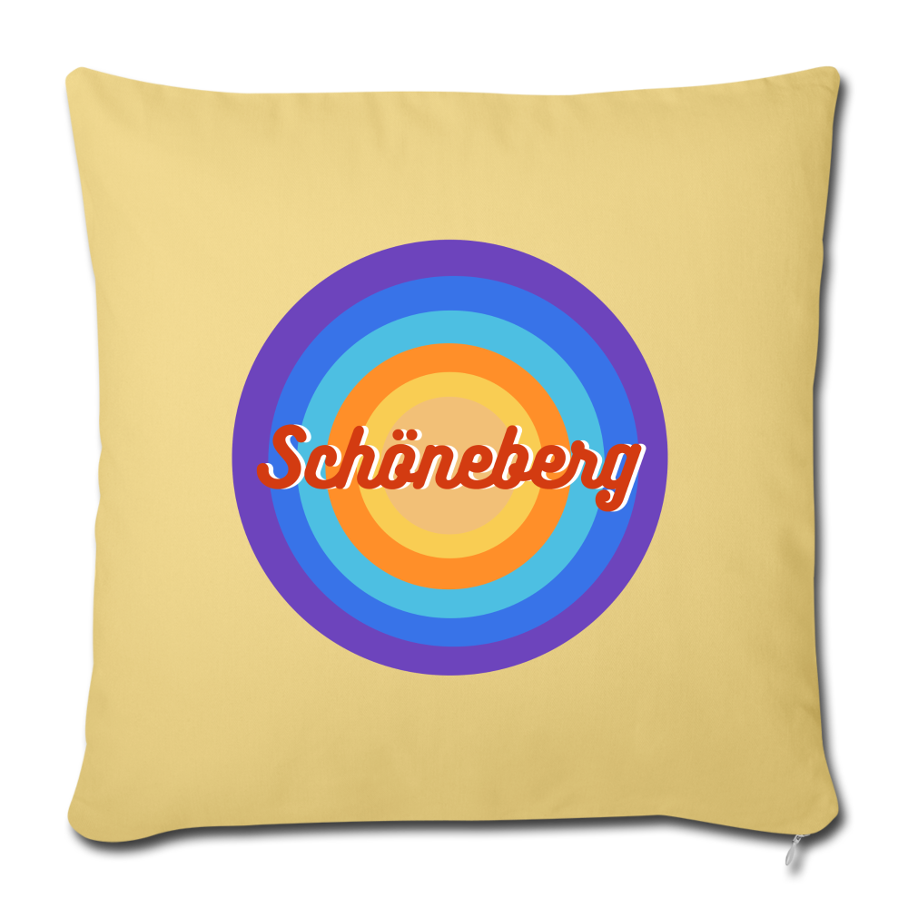 Schöneberg retro - Sofakissen mit Füllung (45 x 45 cm) - washed yellow