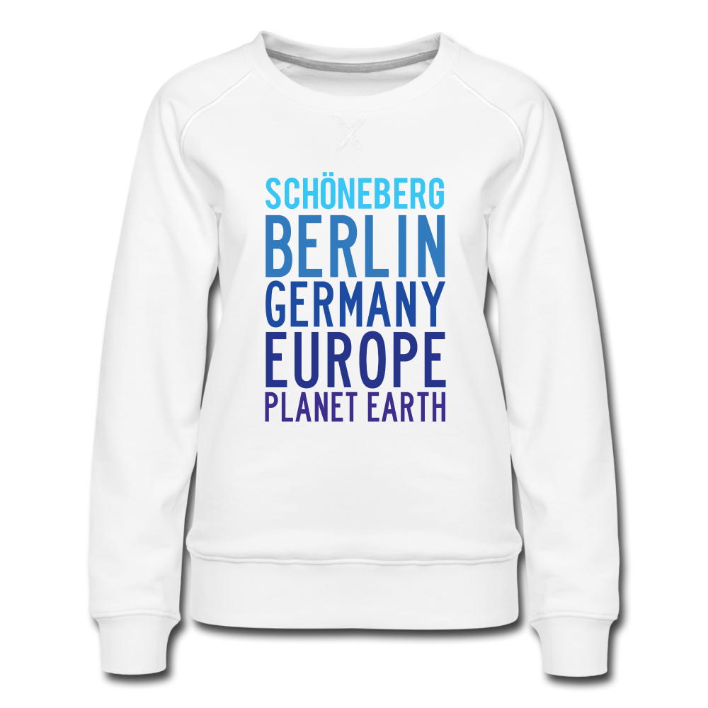 Schöneberg Planet Earth - Frauen Premium Sweatshirt - white