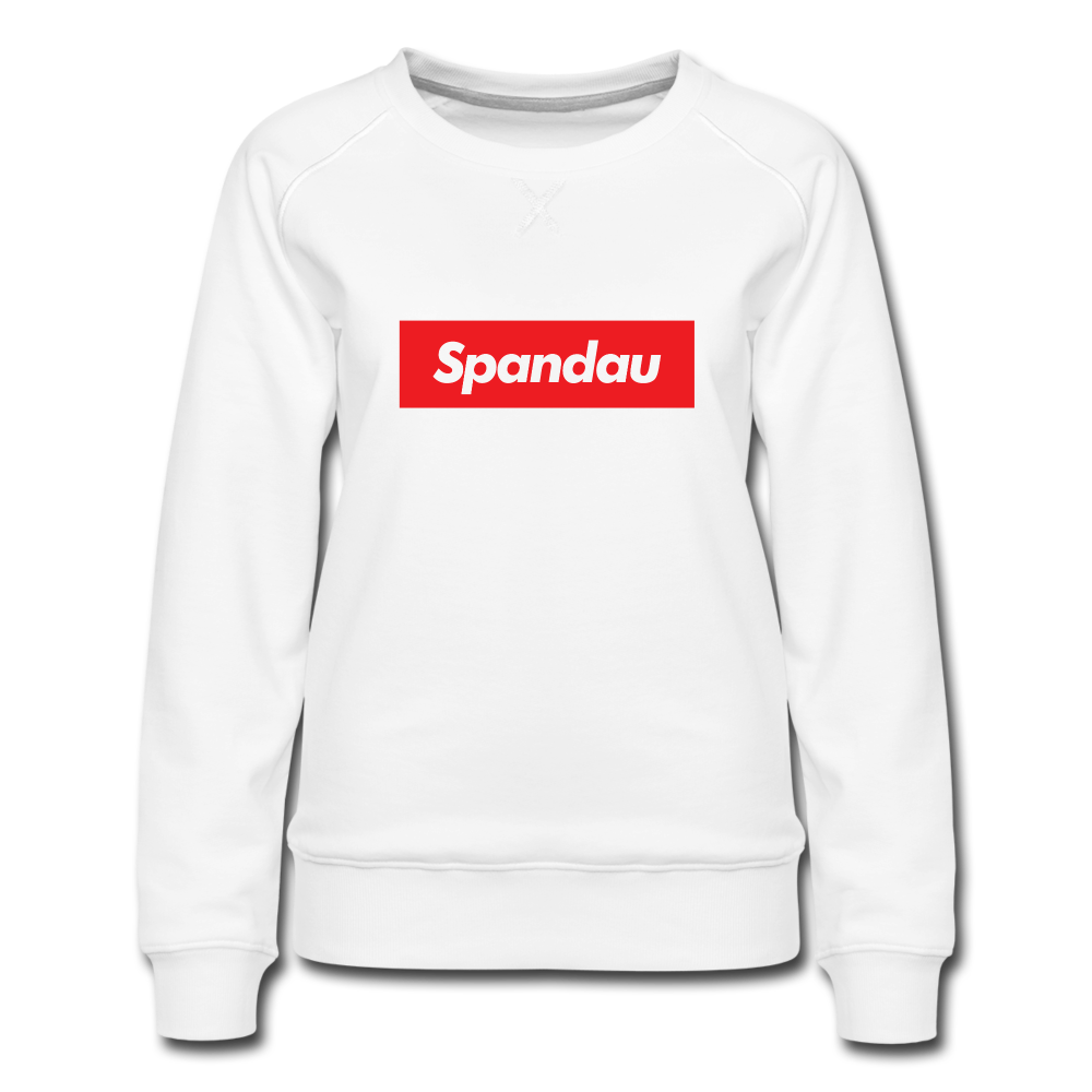 Spandau rot - Frauen Premium Sweatshirt - white