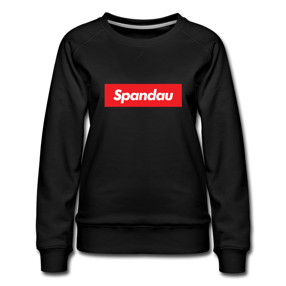 Spandau rot - Frauen Premium Sweatshirt - black