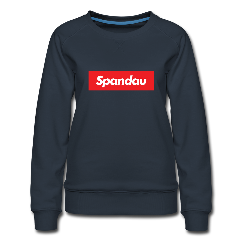 Spandau rot - Frauen Premium Sweatshirt - navy