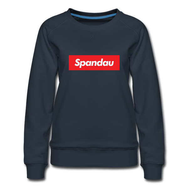 Spandau rot - Frauen Premium Sweatshirt - navy