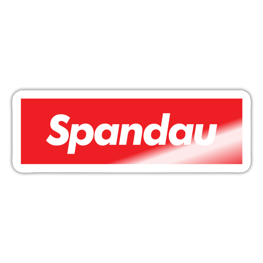 Spandau rot - Aufkleber - white glossy