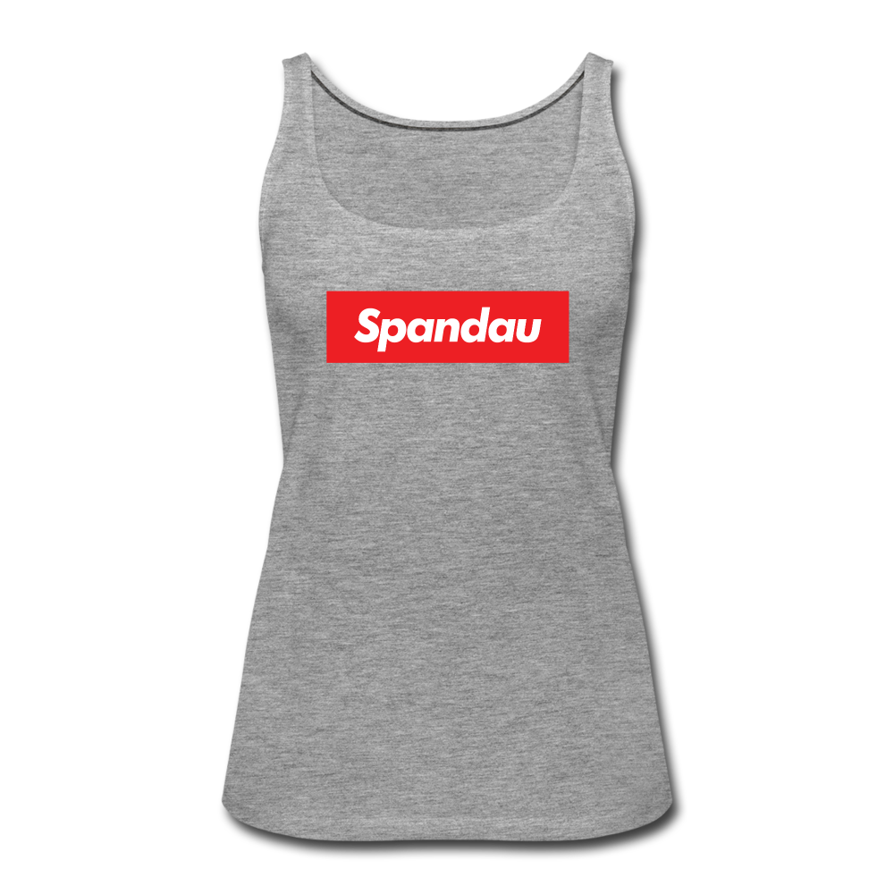 Spandau rot - Frauen Premium Tank Top - heather grey