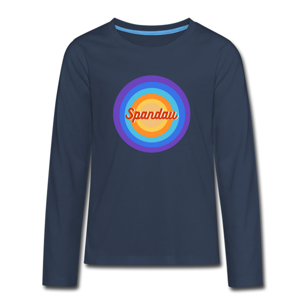 Spandau Retro - Teenager Langarmshirt - navy