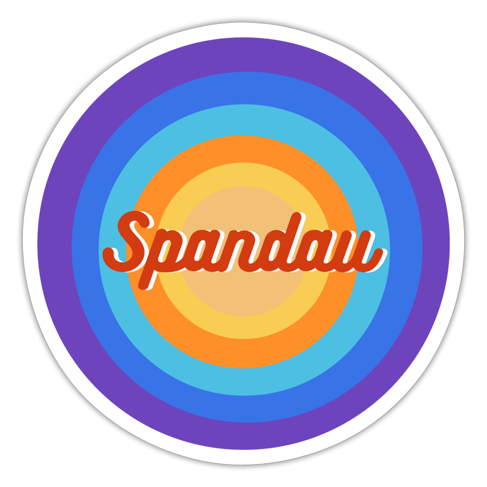 Spandau Retro - Aufkleber - white matte