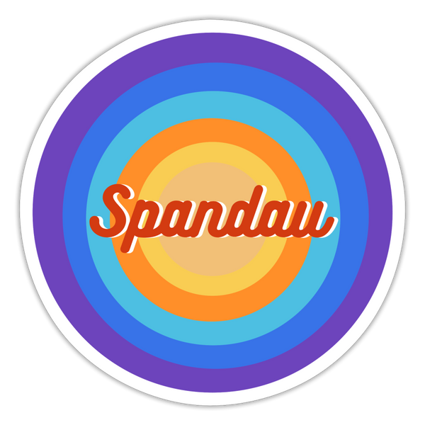 Spandau Retro - Aufkleber - white matte