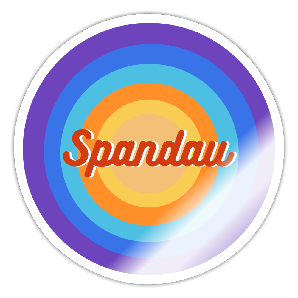 Spandau Retro - Aufkleber - white glossy