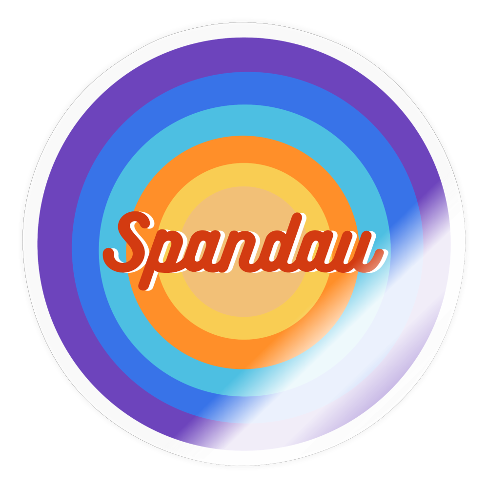 Spandau Retro - Aufkleber - transparent glossy