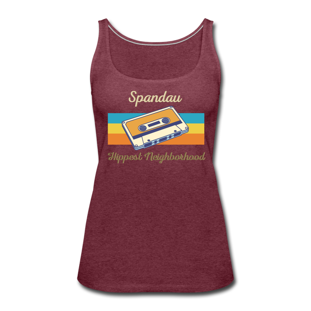 Spandau Hippest Neighborhood - Frauen Premium Tank Top - heather burgundy