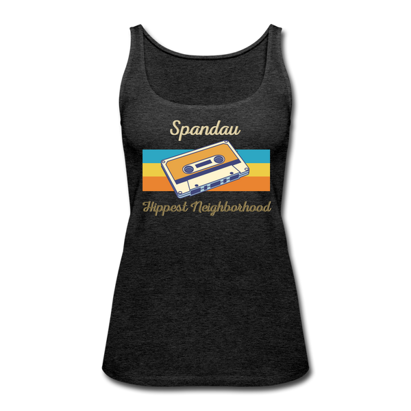 Spandau Hippest Neighborhood - Frauen Premium Tank Top - charcoal grey