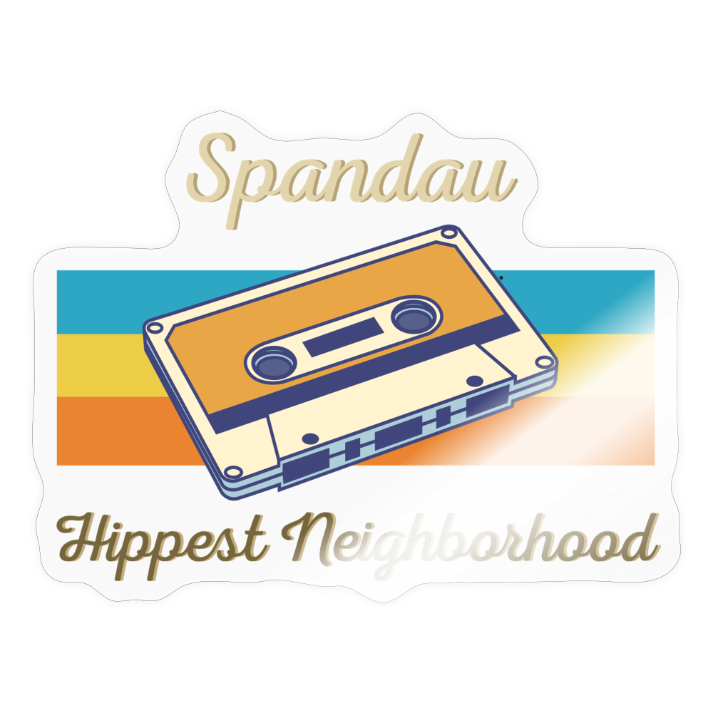 Spandau Hippest Neighborhood - Aufkleber - transparent glossy