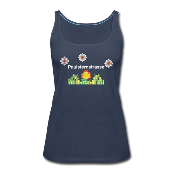 Paulsternstrasse - Frauen Premium Tank Top - navy