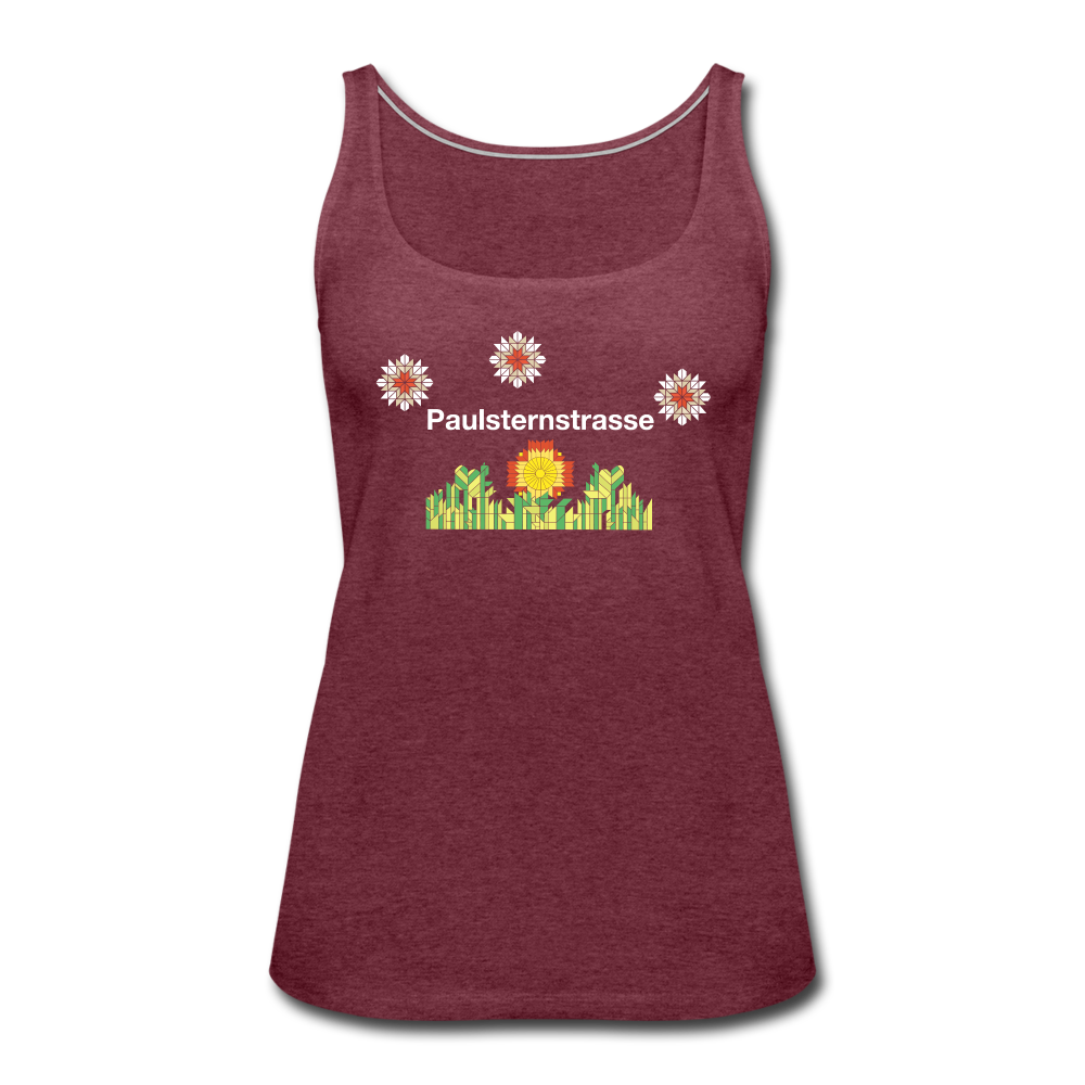 Paulsternstrasse - Frauen Premium Tank Top - heather burgundy