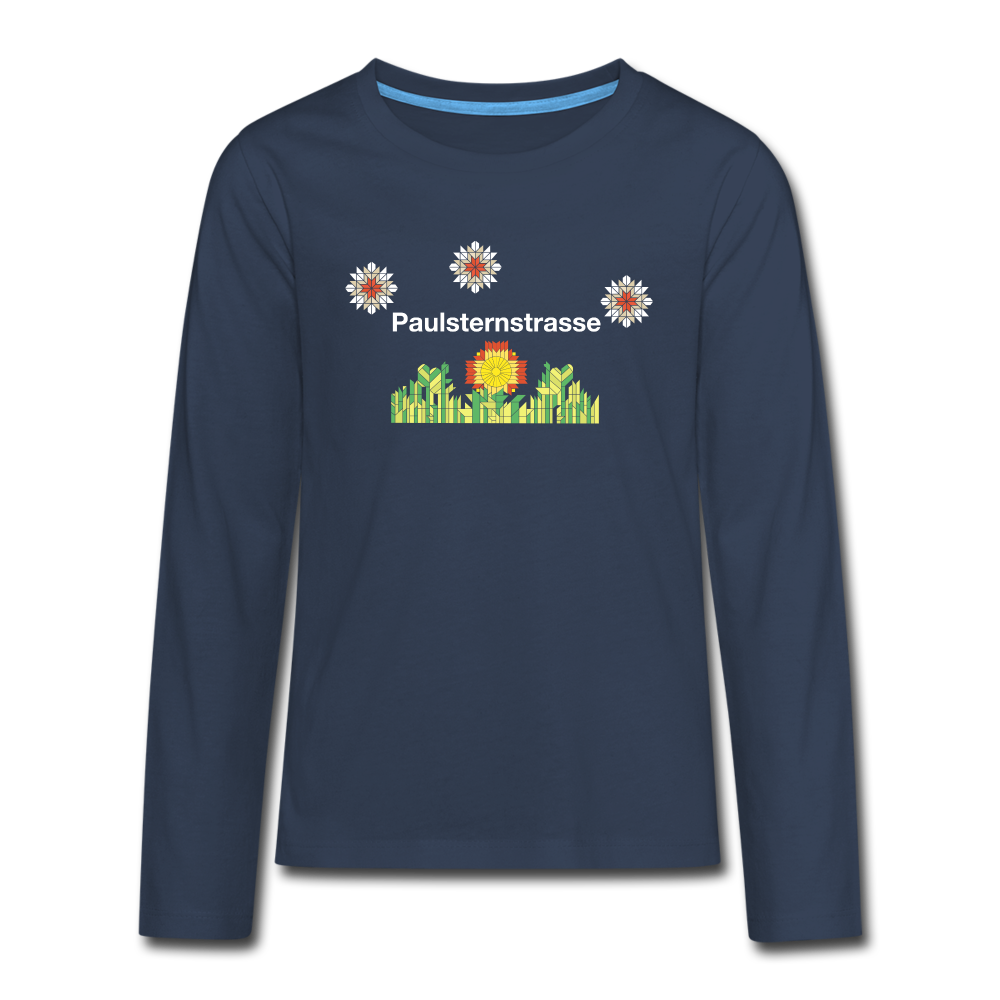 Paulsternstrasse - Teenager Langarmshirt - navy