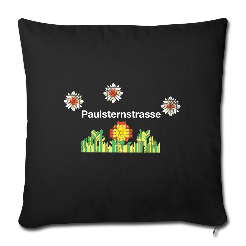 Paulsternstrasse - Sofakissen mit Füllung (45 x 45 cm) - black