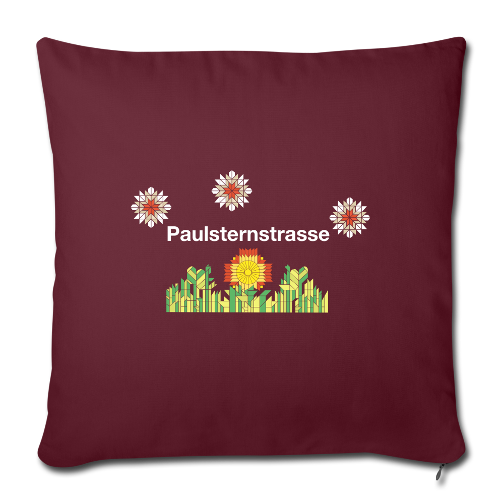 Paulsternstrasse - Sofakissen mit Füllung (45 x 45 cm) - burgundy