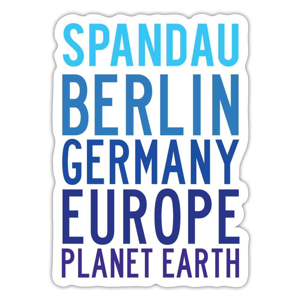 Spandau Planet Earth - Aufkleber - white matte