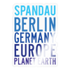 Spandau Planet Earth - Aufkleber - transparent glossy